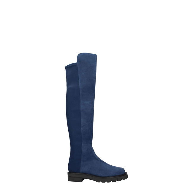 Stuart Weitzman Blue Leather Over The Knee Stuart Weitzman