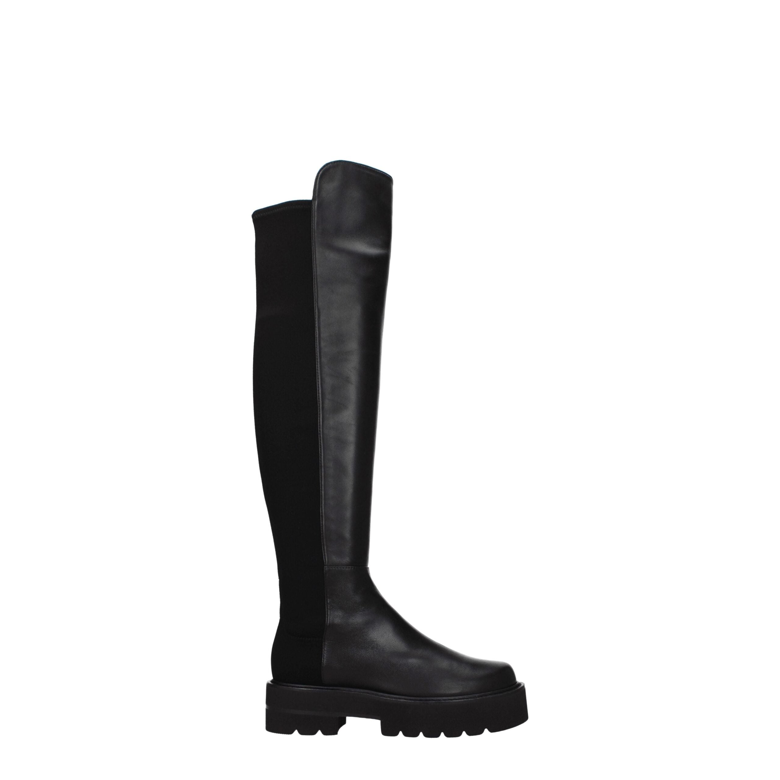 Stuart Weitzman Black Leather Over The Knee Stuart Weitzman