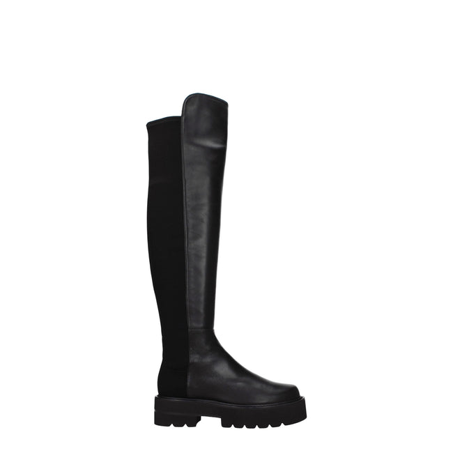 Stuart Weitzman Black Leather Over The Knee Stuart Weitzman