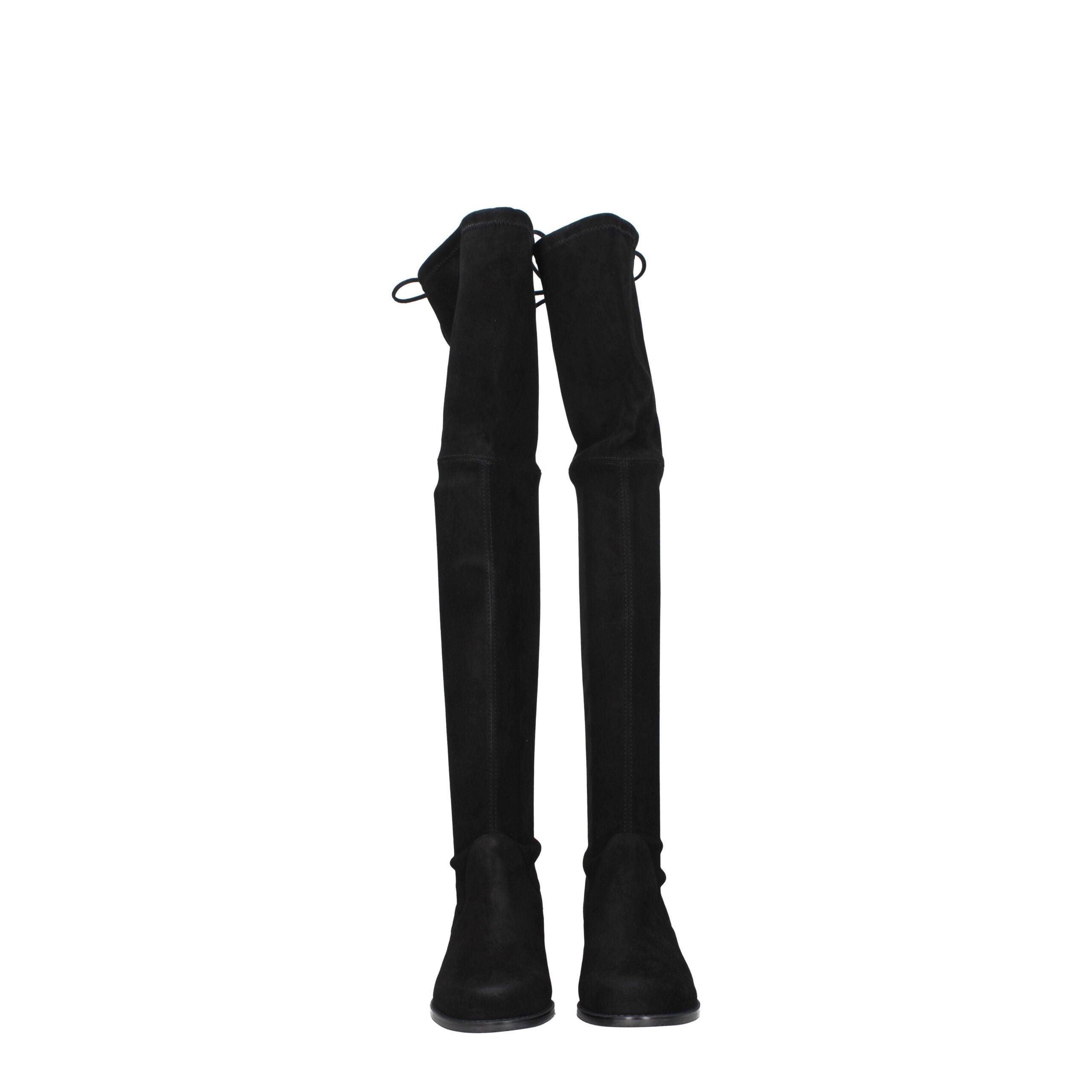 Stuart Weitzman Black Leather Over The Knee Stuart Weitzman