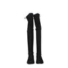 Stuart Weitzman Black Leather Over The Knee Stuart Weitzman