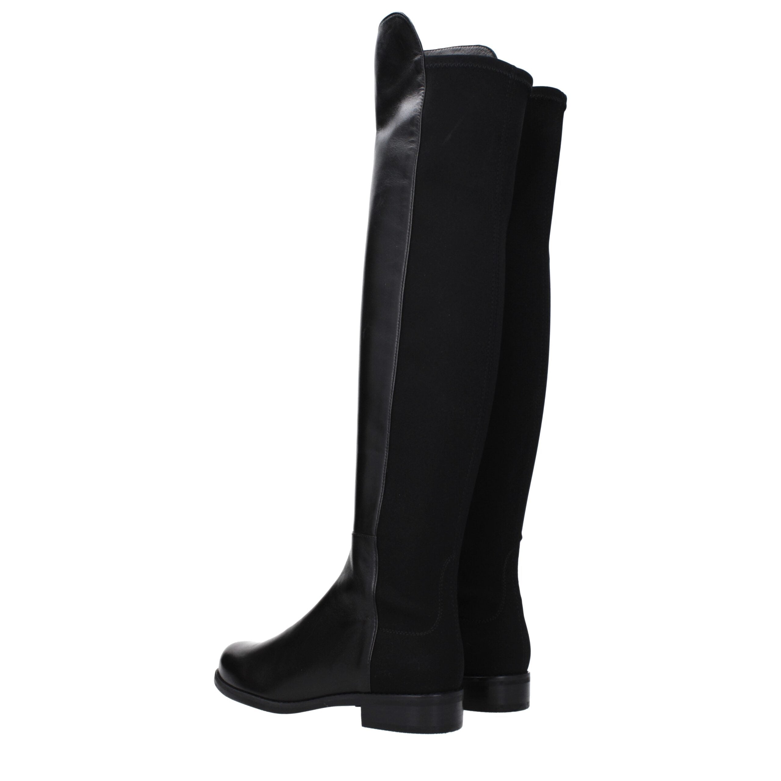 Stuart Weitzman Black Leather Over The Knee Stuart Weitzman