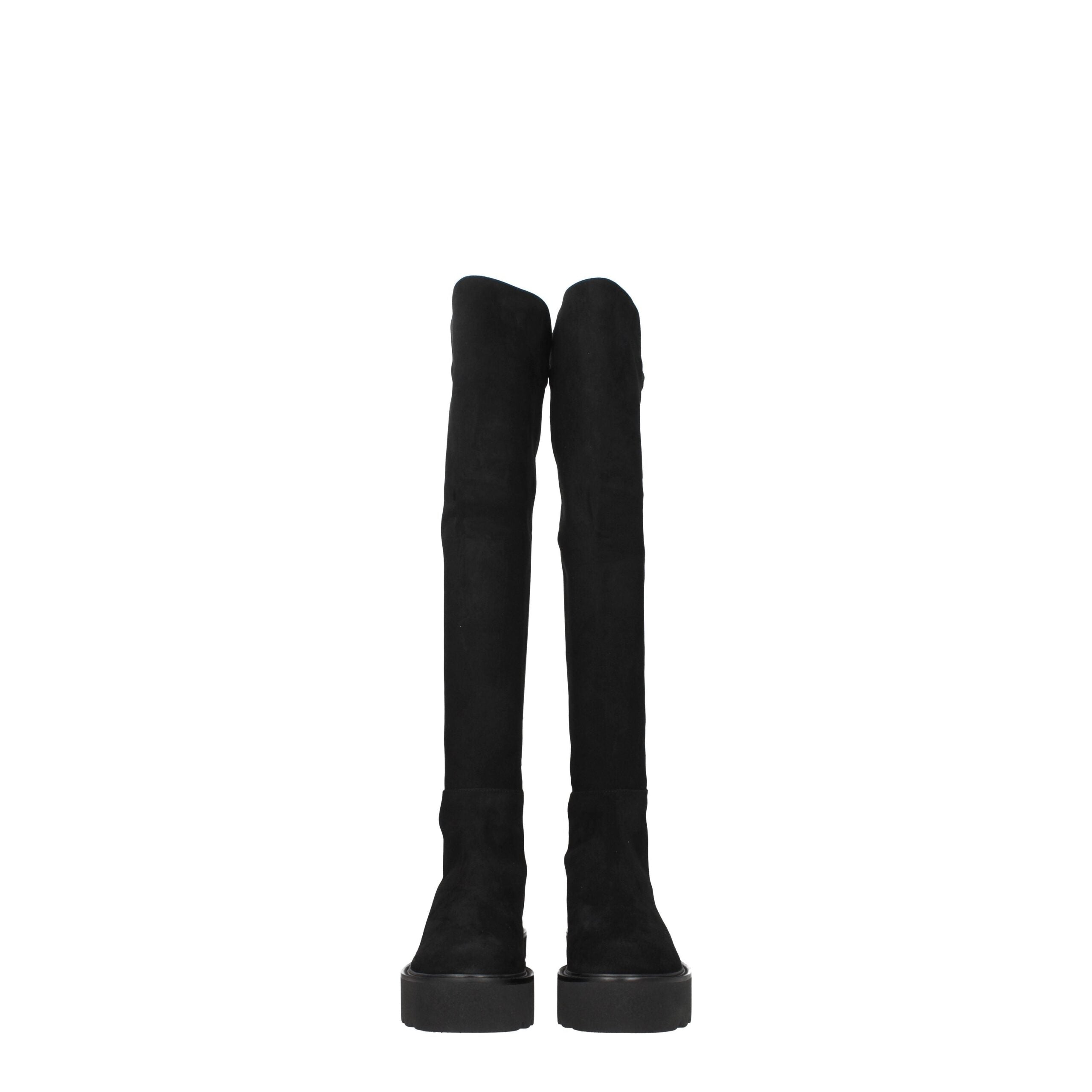 Stuart Weitzman Black Leather Over The Knee Stuart Weitzman
