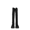 Stuart Weitzman Black Leather Over The Knee Stuart Weitzman