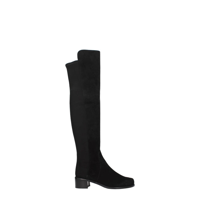 Stuart Weitzman Black Leather Over The Knee Stuart Weitzman