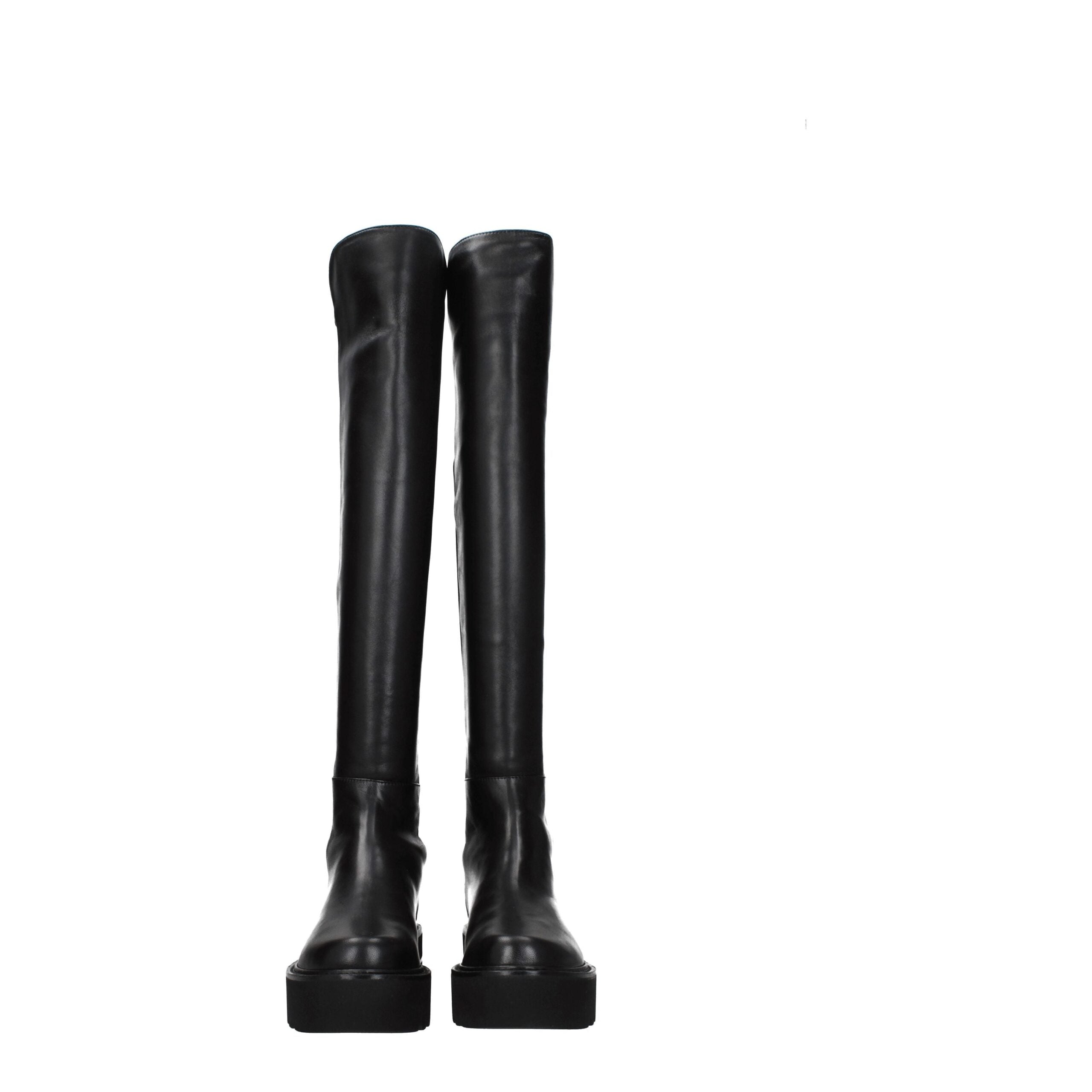 Stuart Weitzman Black Leather Over The Knee Stuart Weitzman