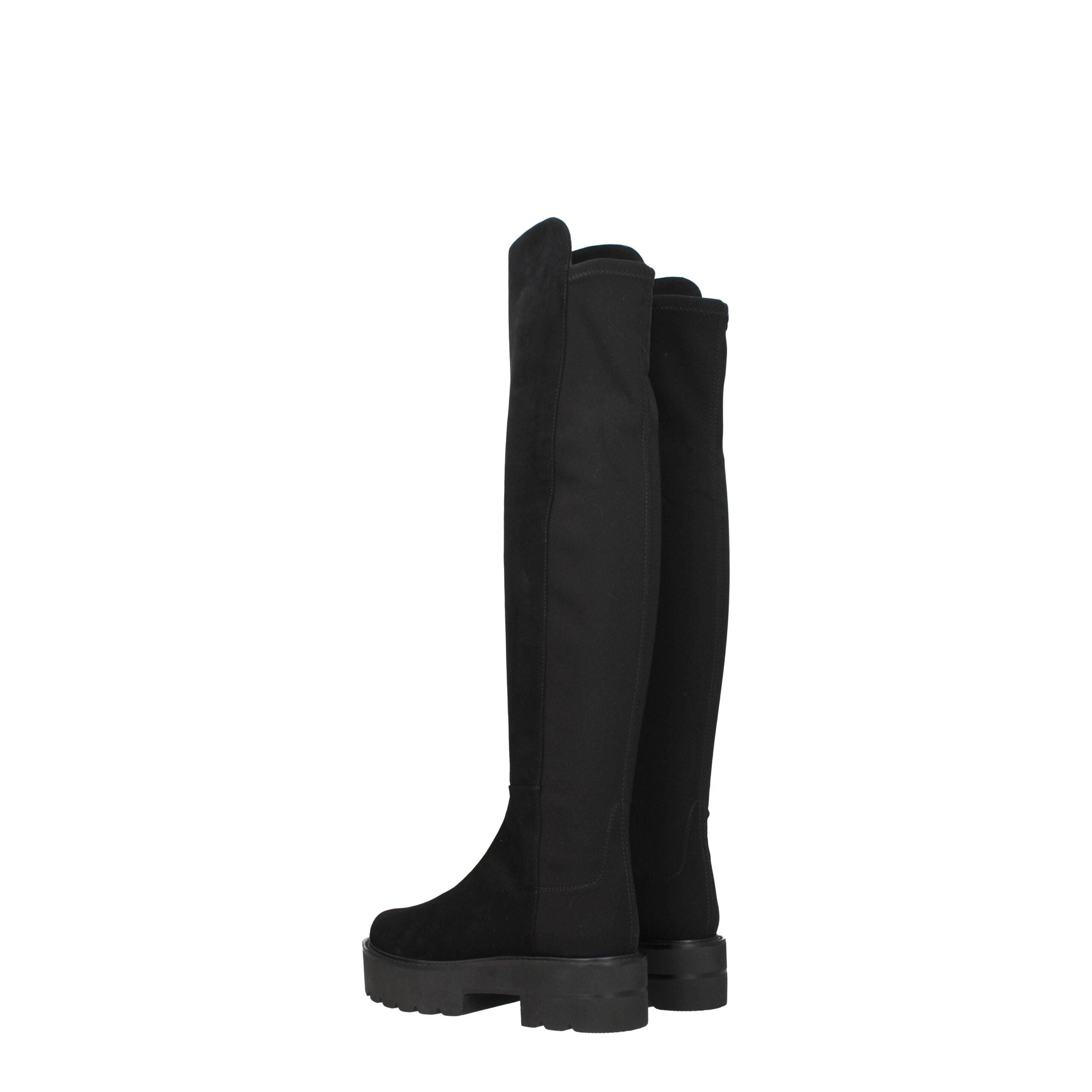 Stuart Weitzman Black Leather Over The Knee Stuart Weitzman
