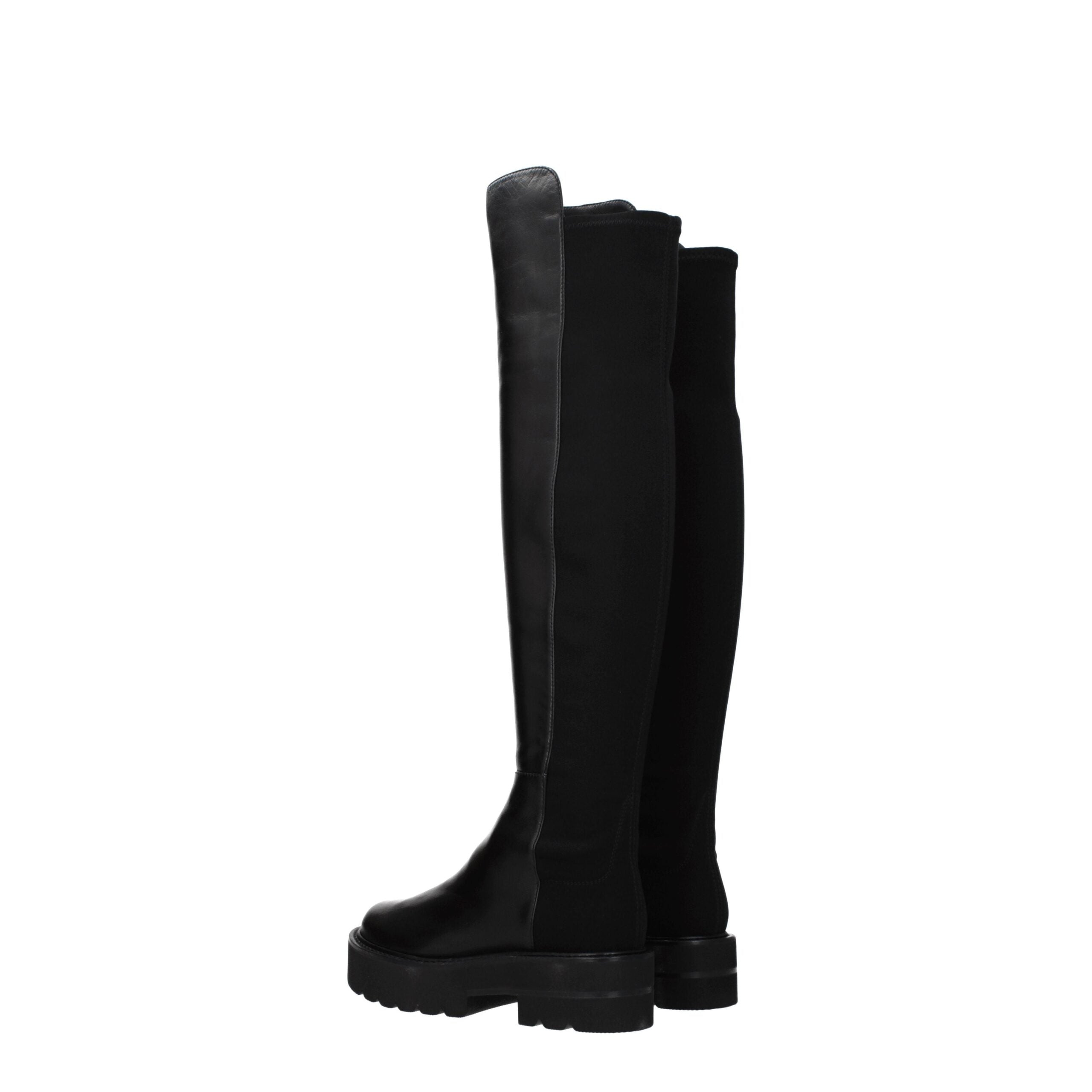 Stuart Weitzman Black Leather Over The Knee Stuart Weitzman