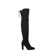 Stuart Weitzman Black Leather Over The Knee Stuart Weitzman