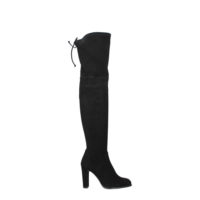 Stuart Weitzman Black Leather Over The Knee Stuart Weitzman