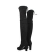 Stuart Weitzman Black Leather Over The Knee Stuart Weitzman