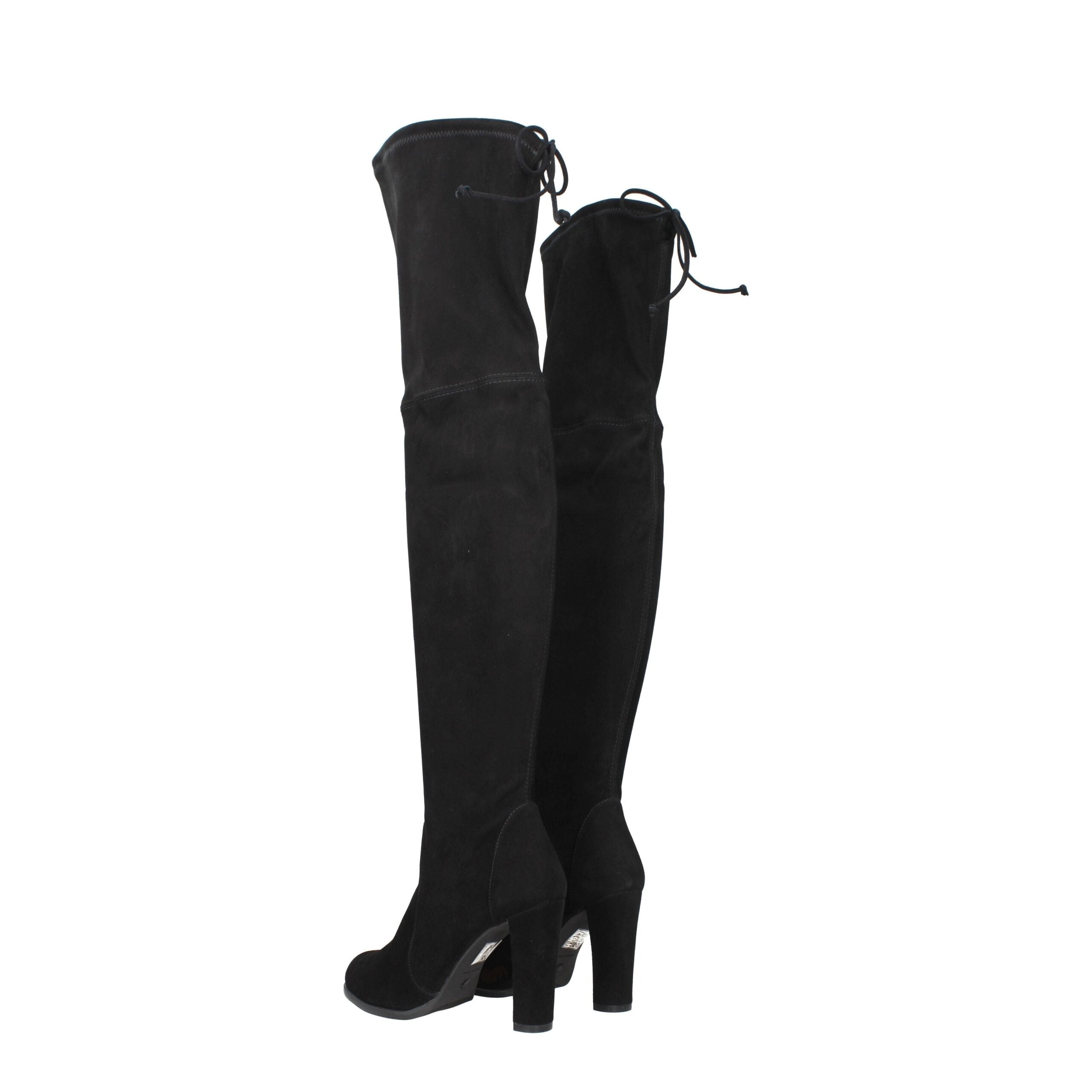Stuart Weitzman Black Leather Over The Knee Stuart Weitzman