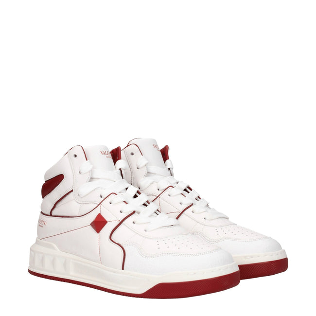 Valentino Garavani White Leather High Tops Valentino Garavani