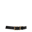 Versace Black Leather Regular Belts Versace