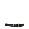 Versace Black Leather Regular Belts Versace