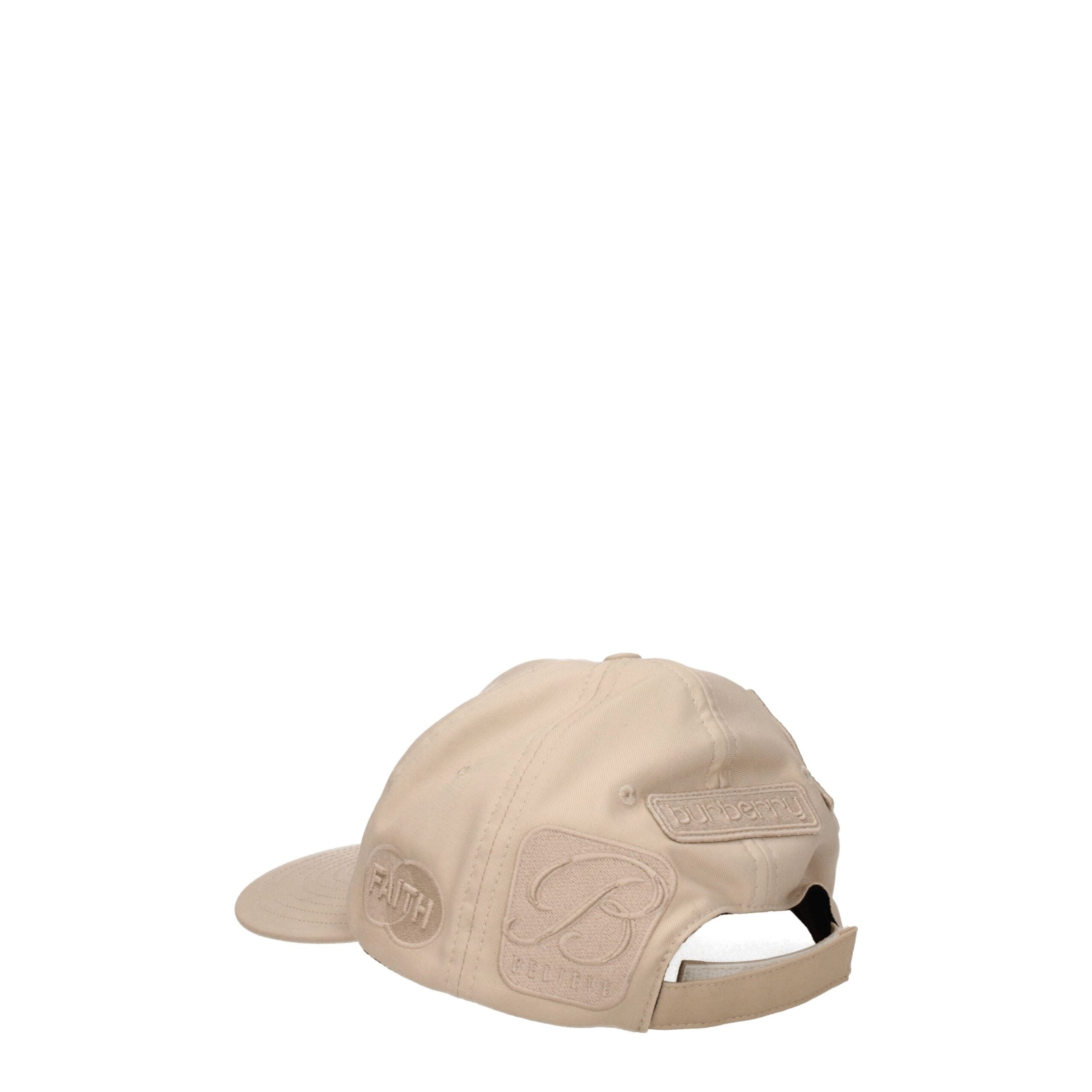 Burberry Beige Cotton Caps (Baseball Hat) Burberry