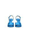 Off-White Blue Satin Stiletto Heels Sandals Off-White