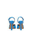 Off-White Blue Satin Stiletto Heels Sandals Off-White