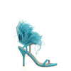 Stuart Weitzman Green Leather Stiletto Heels Sandals Stuart Weitzman