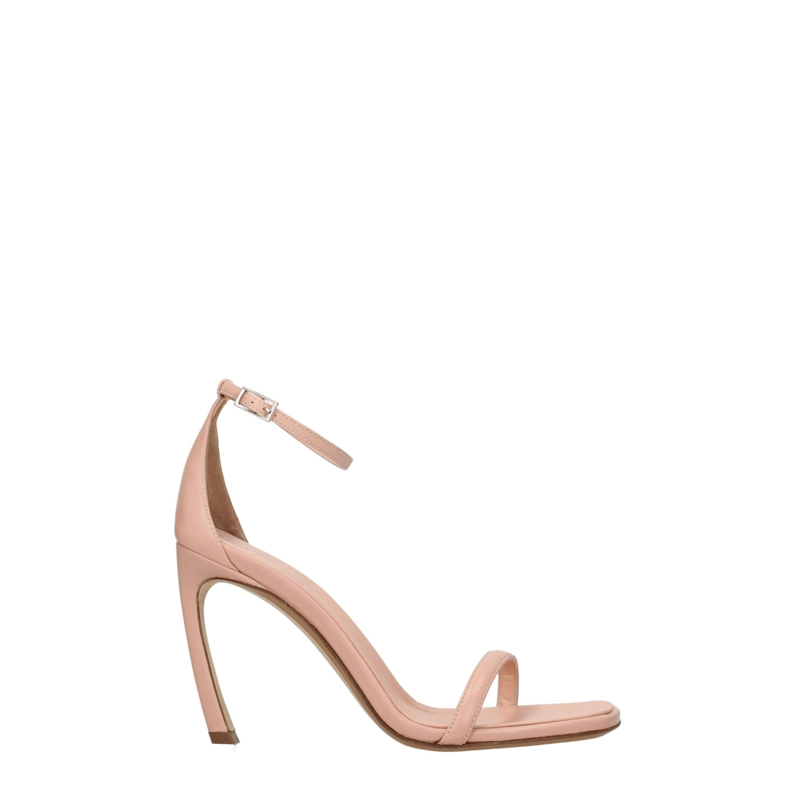 Lanvin Pink Leather Stiletto Heels Sandals Lanvin
