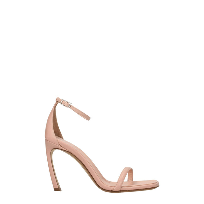 Lanvin Pink Leather Stiletto Heels Sandals Lanvin