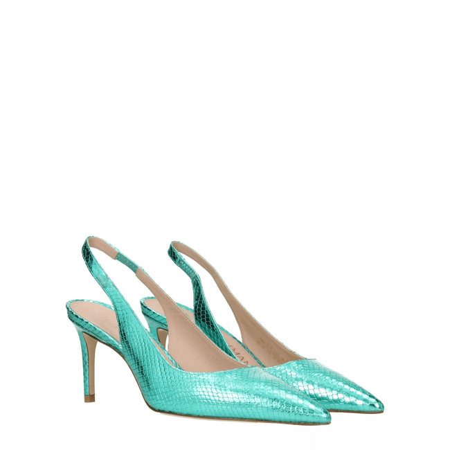 Stuart Weitzman Green Leather High Heel Pumps Stuart Weitzman