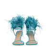Stuart Weitzman Green Leather Stiletto Heels Sandals Stuart Weitzman