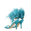 Stuart Weitzman Green Leather Stiletto Heels Sandals Stuart Weitzman