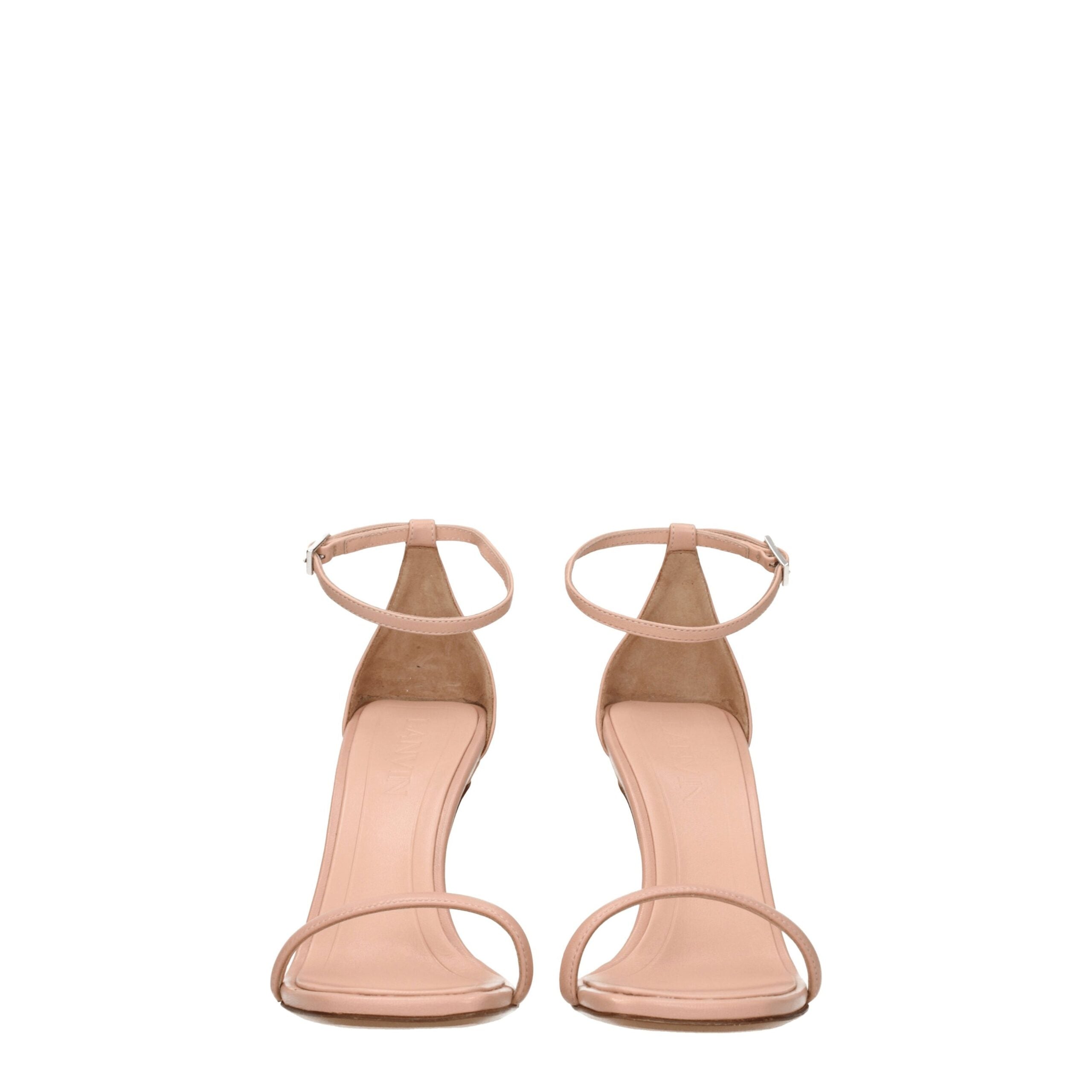 Lanvin Pink Leather Stiletto Heels Sandals Lanvin