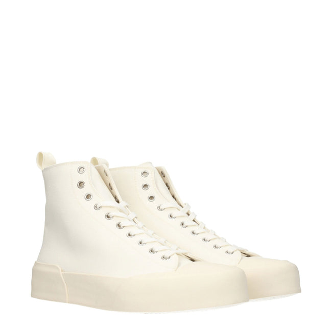 Jil Sander Beige Fabric High Tops Jil Sander