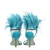 Stuart Weitzman Green Leather Stiletto Heels Sandals Stuart Weitzman