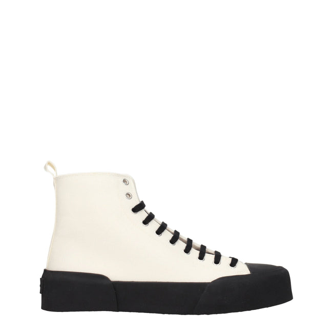 Jil Sander Beige Fabric High Tops Jil Sander