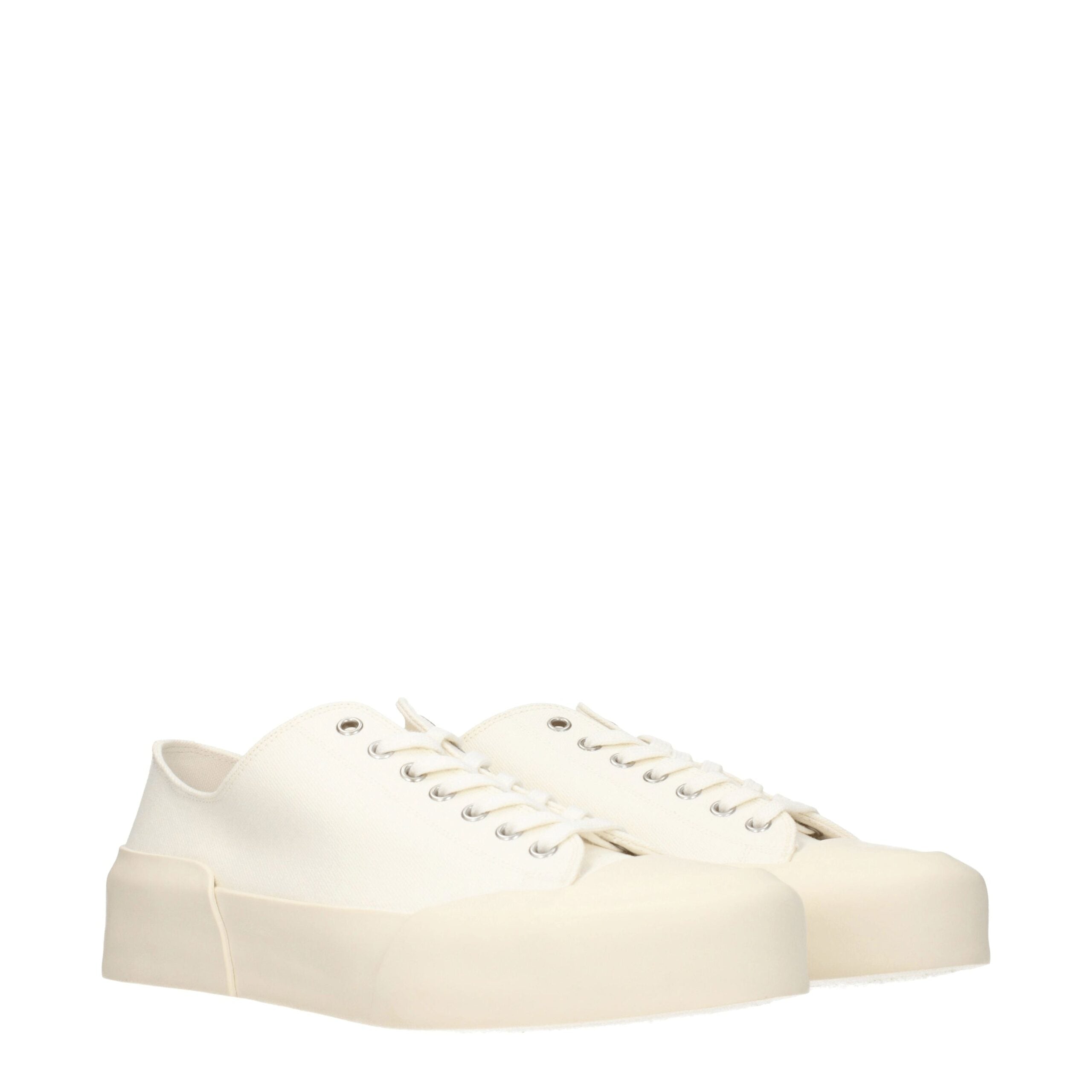 Jil Sander Beige Fabric Low Tops Jil Sander