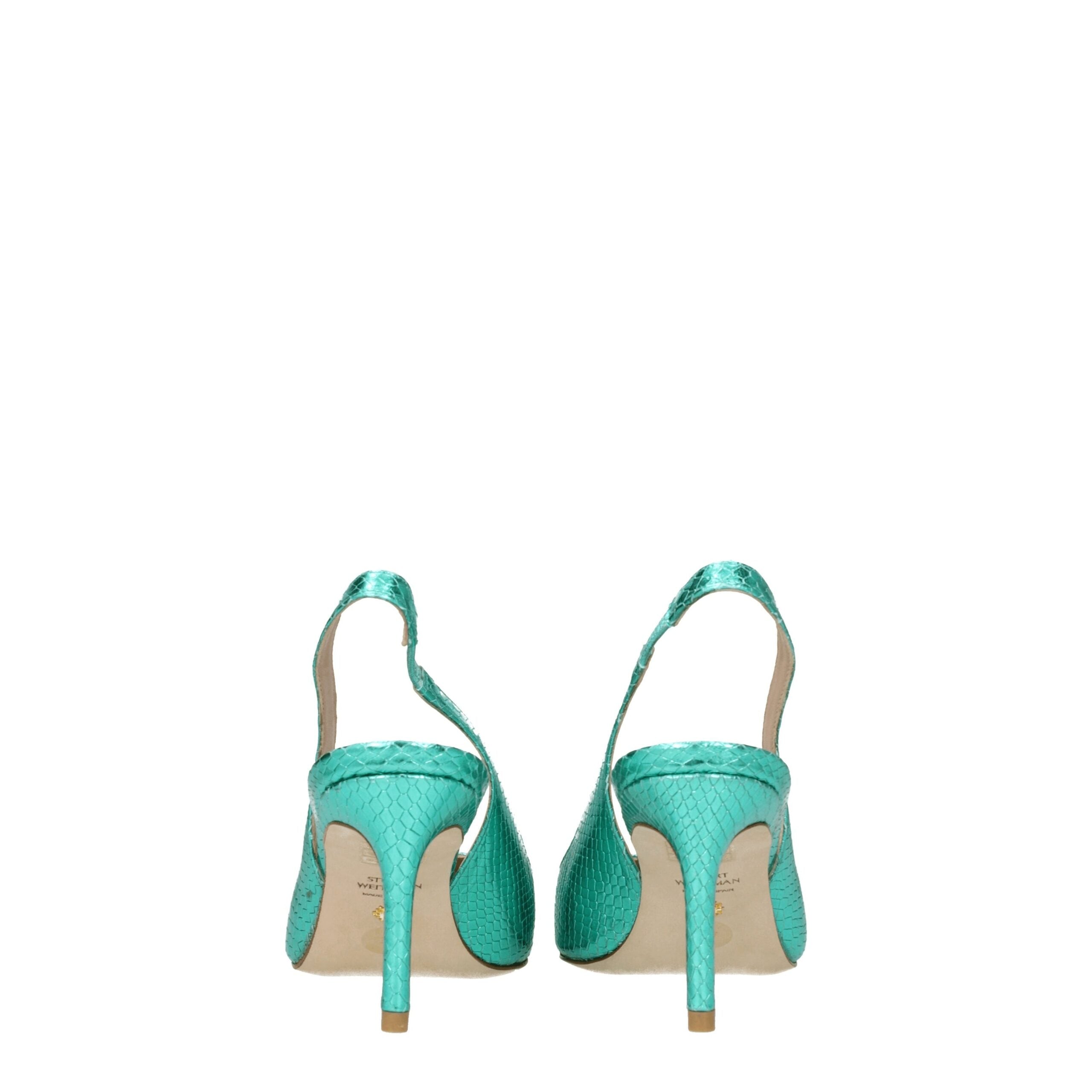 Stuart Weitzman Green Leather High Heel Pumps Stuart Weitzman
