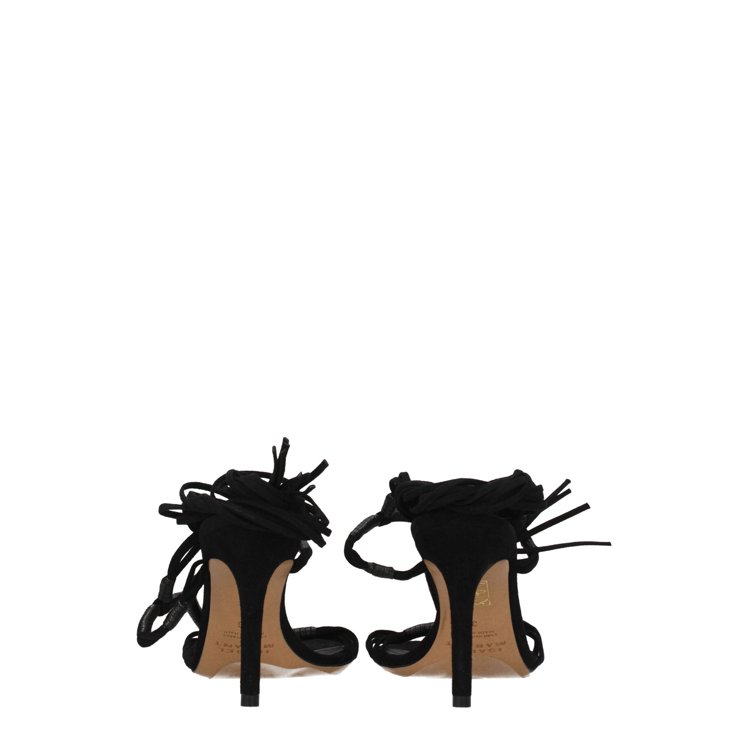 Isabel Marant Black Leather Stiletto Heels Sandals Isabel Marant