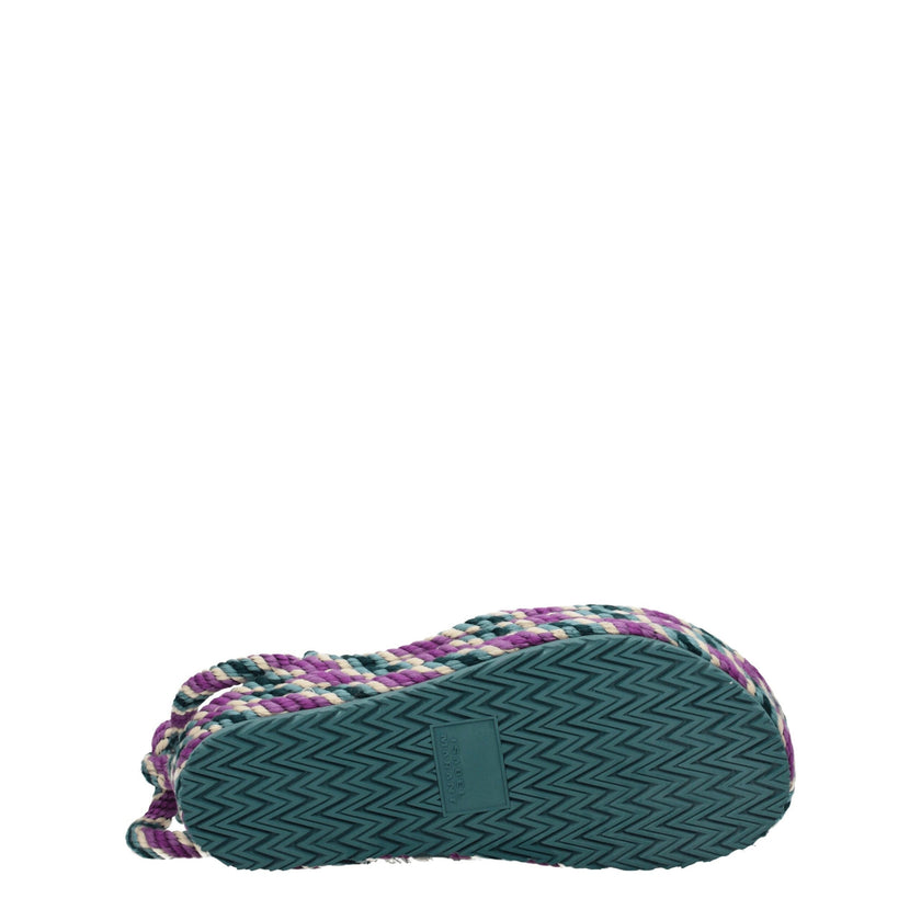 Isabel Marant Multicolor Fabric Flat Sandals Isabel Marant