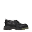 Off-White Black Leather Slip-On Loafers Off-White