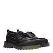 Off-White Black Leather Slip-On Loafers Off-White