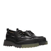 Off-White Black Leather Slip-On Loafers Off-White