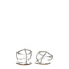 Miu Miu Gray Leather Flip-Flop Sandals Miu Miu