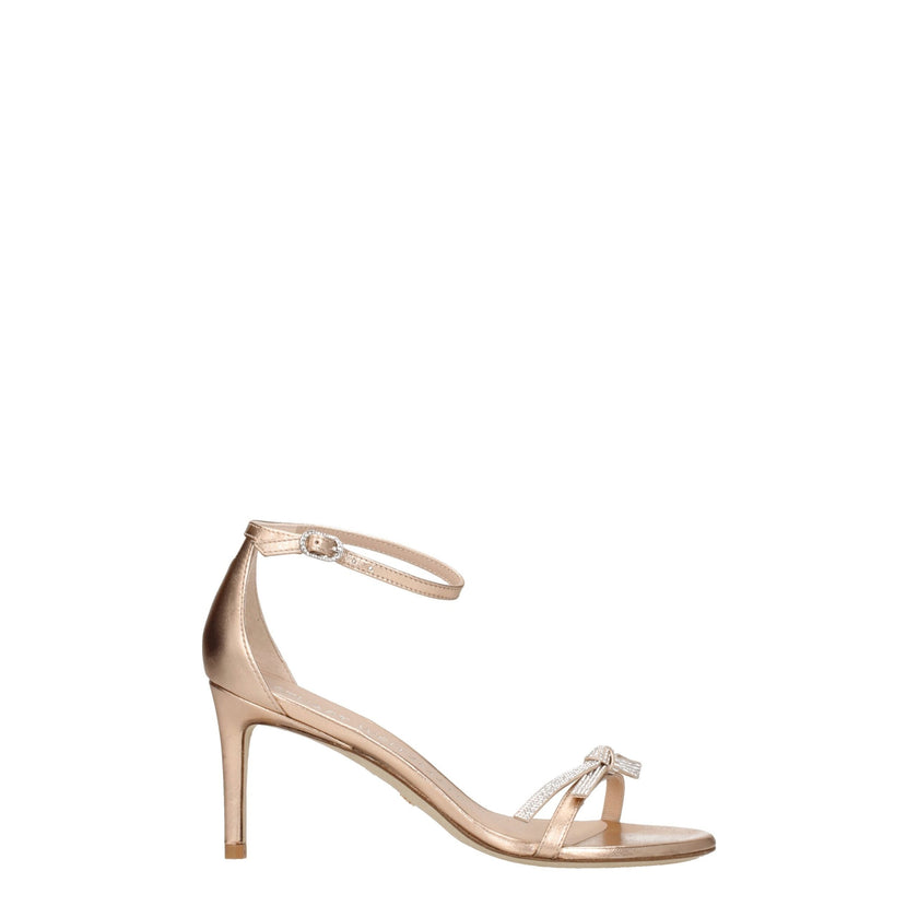Stuart Weitzman Pink Leather Stiletto Heel Sandals Stuart Weitzman