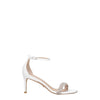 Stuart Weitzman White Leather Stiletto Heels Sandals Stuart Weitzman