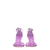 Stuart Weitzman Purple Leather Stiletto Heels Sandals Stuart Weitzman