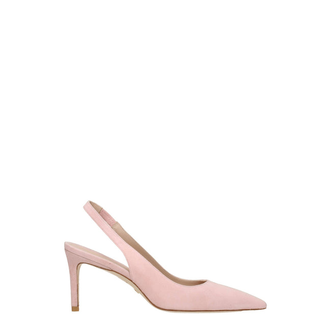 Stuart Weitzman Pink Leather Mid Heel Pumps Stuart Weitzman