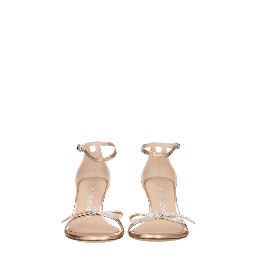 Stuart Weitzman Pink Leather Stiletto Heel Sandals Stuart Weitzman