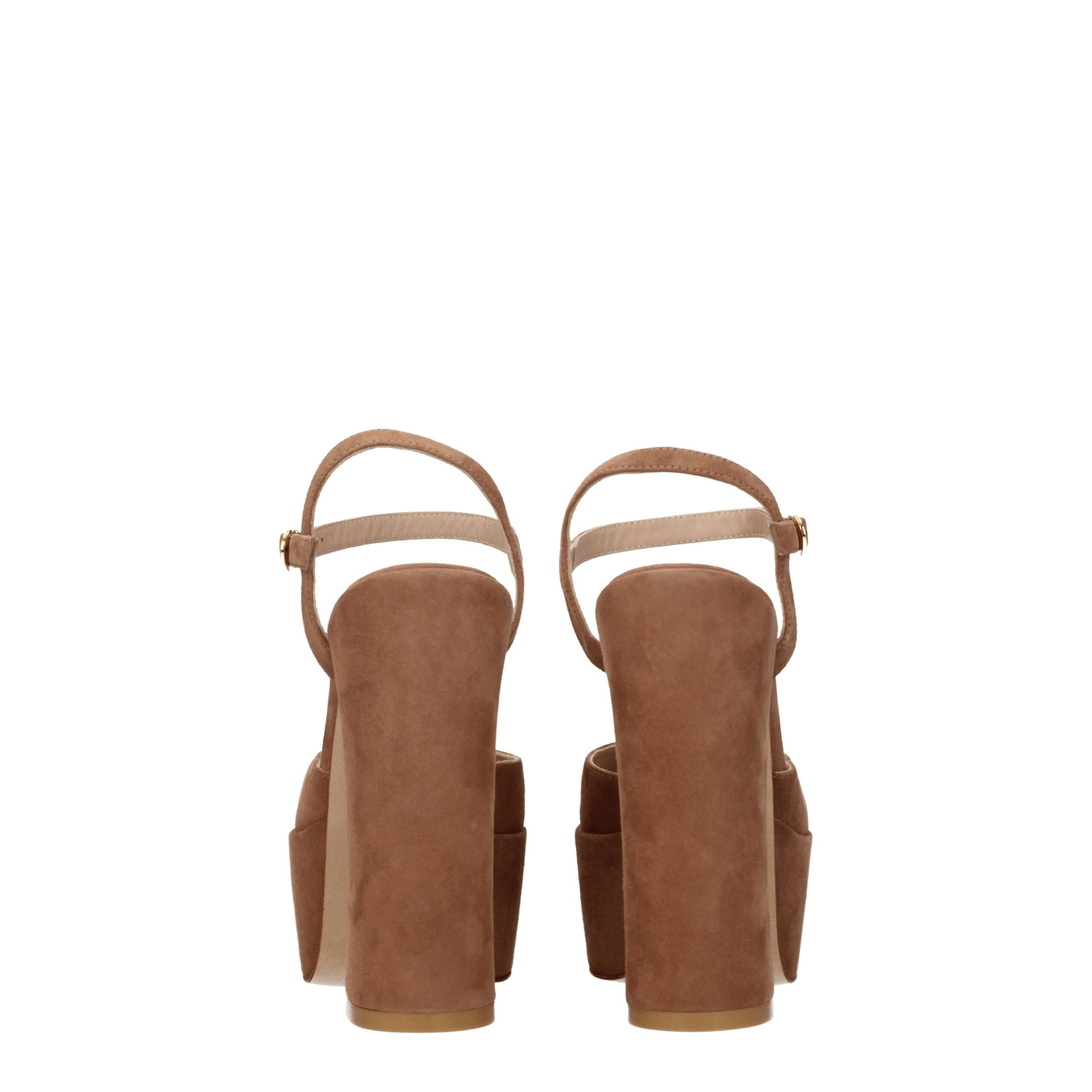 Stuart Weitzman Beige Leather Platforms Stuart Weitzman