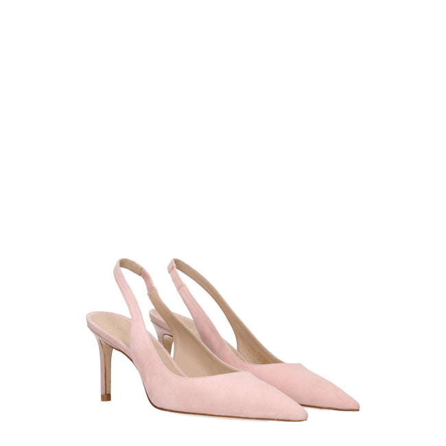 Stuart Weitzman Pink Leather Mid Heel Pumps Stuart Weitzman