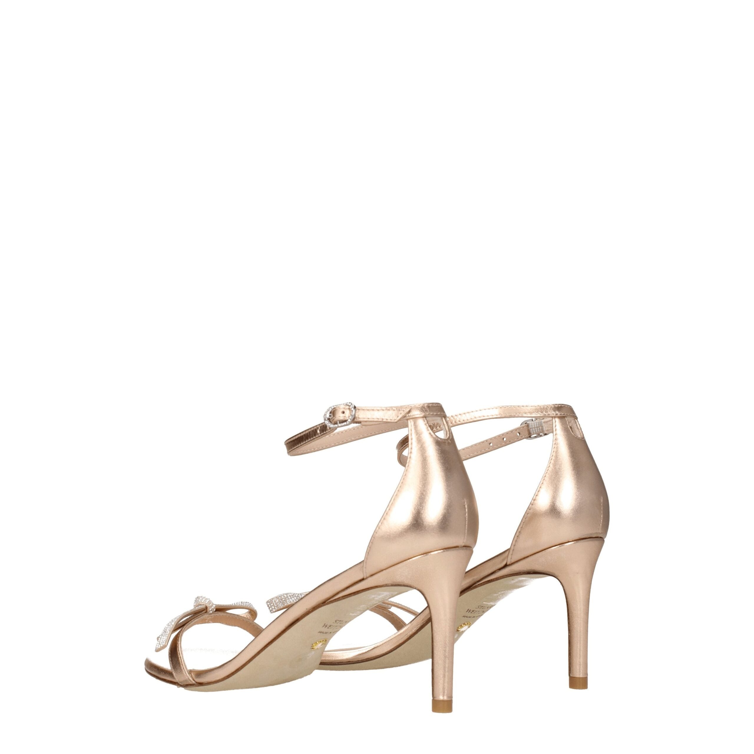 Stuart Weitzman Pink Leather Stiletto Heels Sandals Stuart Weitzman