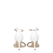 Stuart Weitzman White Leather Stiletto Heels Sandals Stuart Weitzman