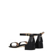 Stuart Weitzman Black Leather Flat Sandals Stuart Weitzman